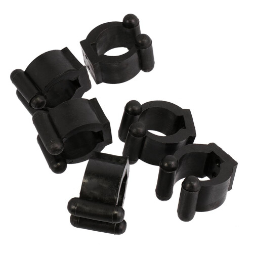 6pcs Small Plastic Cue Clips Round Replacement Cue Clips for Cue Racks