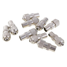 10 Pieces RF Male Plug Connector for Cable TV Aerial Coaxial Coax Cabl