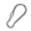 1 x Screw Lock D Shape Carabiner Hook Keyring Clips Camping Outdoor Bu 1
