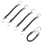 5pcs Retractable Fishing Lanyard Coiled Tether Secure Tackle Tools Sil 3