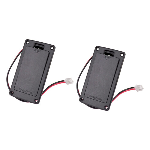 2pcs ABS 9V Battery Holder/Case/Box Compartment Cover Case Guitar & Ba 1