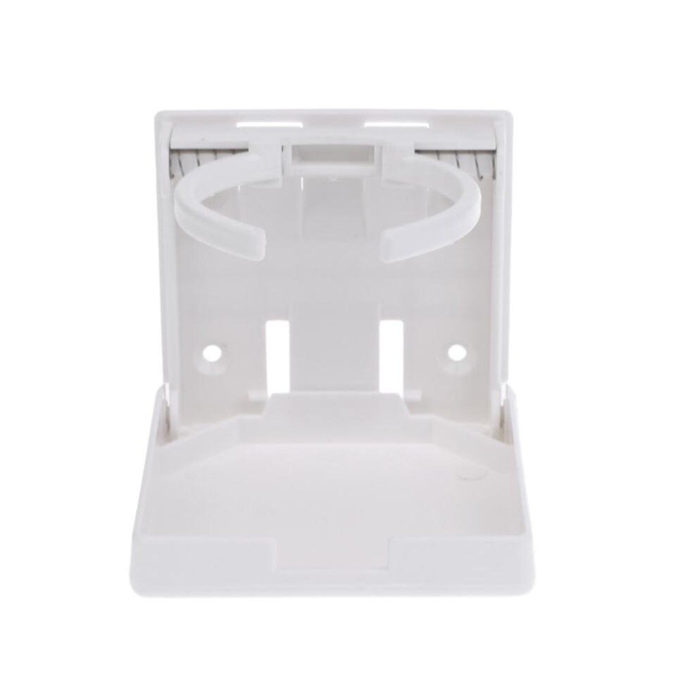 Adjustable Folding Nylon Drink Cup Holder For Boat Marine Carava White 6901423380462