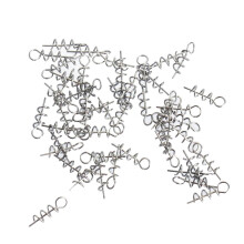 50pcs Soft Lure Baits Hook Pin Spring Fixed Lock Fishing Latch Screw N
