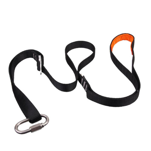 Adjustable Foot Sling Climbing Ascender Foot Loop Sling Rope Black 1