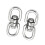 2pcs Stainless Steel Rotation Quick Hook Buckles for Outdoor Climbing 1