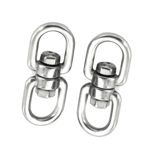 2pcs Stainless Steel Rotation Quick Hook Buckles for Outdoor Climbing