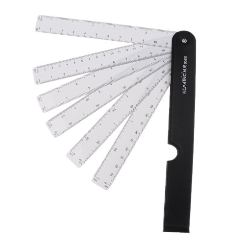 Fan Reduction Scale Ruler with 6 Blades for Engineering Architects 1