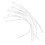 10Pcs Braided Fly Fishing Line Leader Loop Connectors White Capacity 5 1