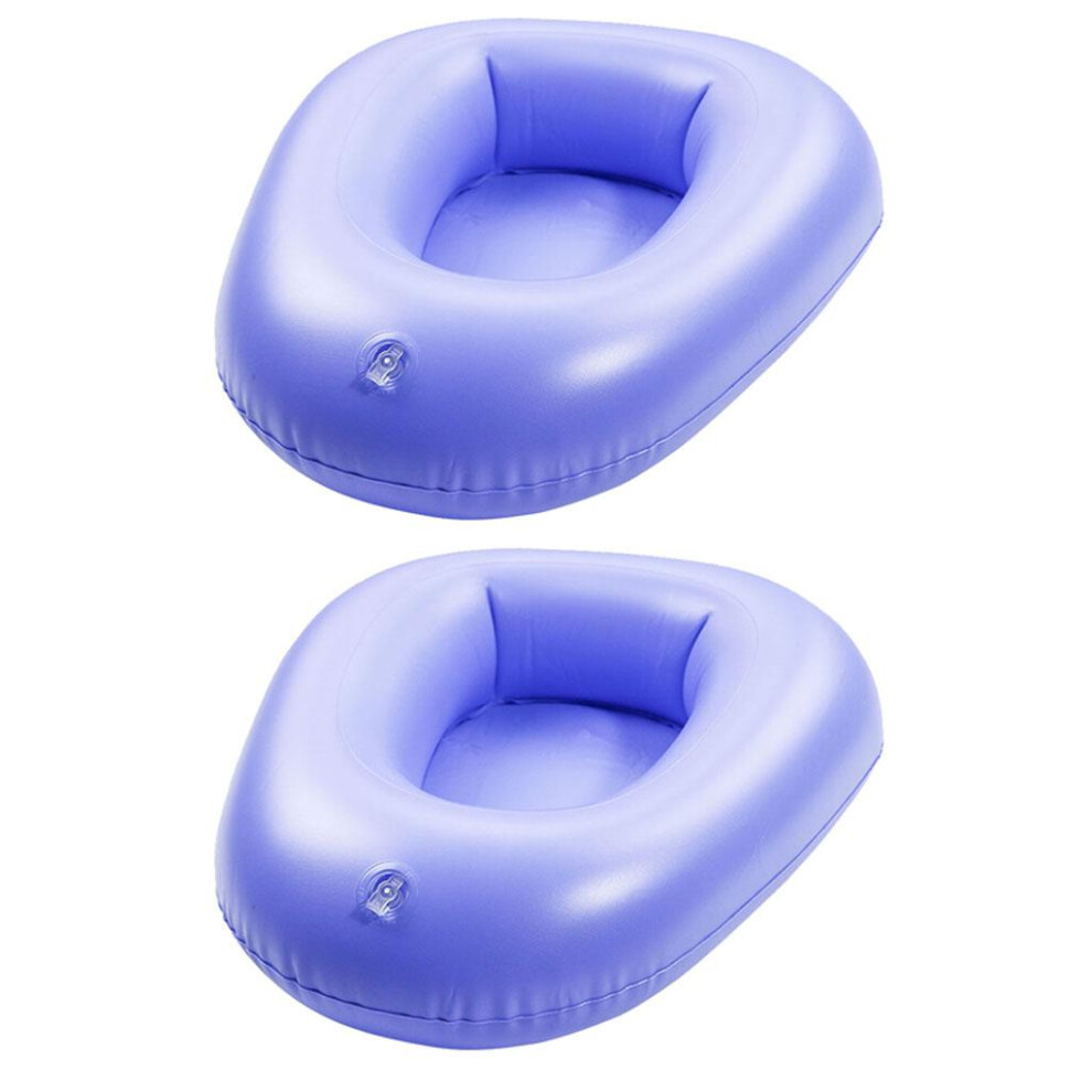 2 x Portable Air Bedpan Inflatable Potty for Home  Elderly Bedridden