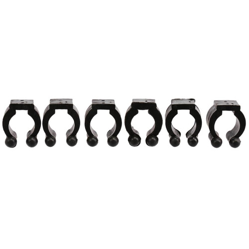 6pcs Small Plastic Cue Clips Round Replacement Cue Clips for Cue Racks 1