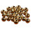 25pcs Tungsten Slotted Fly Tying Head Beads Nymph Head Ball Beads 3.3m 2