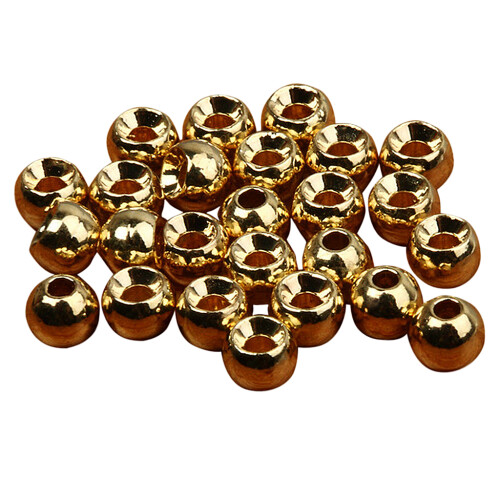 25pcs Tungsten Slotted Fly Tying Head Beads Nymph Head Ball Beads 3.3m 1