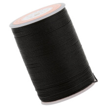 Leather Craft Handwork Sewing Round Waxed String Thread 0.55mm Black