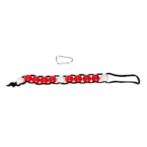 Deluxe Large Golf Stroke Shot Score Counter Beads with Carabiner Clip 1