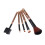 5pcs Leopard Pattern Cosmetic Makeup Brush Foundation Comb Brushes 2