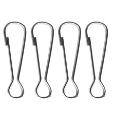 4 Pieces Stainless Steel Flag Pole Clip Snaps Hook Flag Pole Attachmen