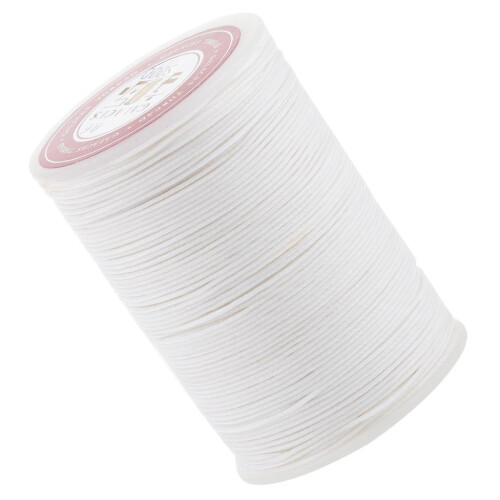 Leather Craft Handwork Sewing Round Wax String Thread 0.6mm White