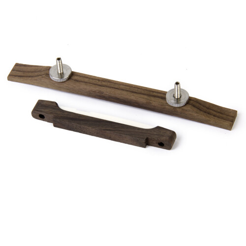 Rosewood Bridge with Bone Saddle for Archtop Jazz Guitar 2