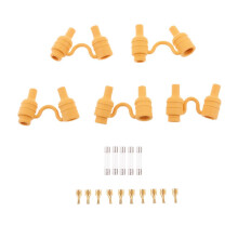 5 Sets Waterproof AGC Fuse Holder Block Kit With 6X30mm Fast Blow Fuse