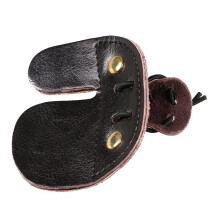 Archery Finger Glove Protect Fingers Guard Tab Double Layer Leather