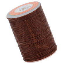 Leather Craft Handwork Sewing Round Waxed String Thread 0.55mm Dark Br