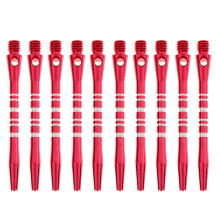 10 Pcs 52mm Thread Alloy Re-Grooved Dart Stems Shafts Red