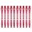 10 Pcs 52mm Thread Alloy Re-Grooved Dart Stems Shafts Red 1