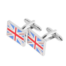 Phenovo UK United Kingdom Flag Union Jack Cufflinks Men's Shirts Cuff