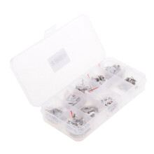 340 Pieces Car Lock Reed Key Cylinder Gasket Plate With Case for Honda