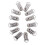 20 Metal Suspender Pacifier Webbing Mitten Clip w Round Plastic Insert 1