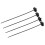 4 Pack Mountain Bike Bicycle Self-Lock Cable Tie Brake Gear Cable Guid 2
