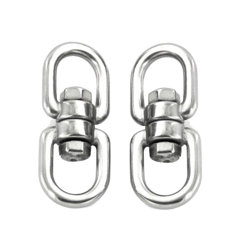 2pcs Stainless Steel Rotation Quick Hook Buckles for Outdoor Climbing 2