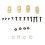 1 Pack Ice Hockey Visor Kits Helmet Accessories Screws Washers Nuts Ha 2