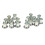 16pcs Iron Roller Skate Wheels Accessories Center Bearing Bushing Spac 2
