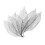 50Pcs Natural Magnolia Skeleton Leaf Leaves Card Scrapbook - Black 2