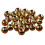 25pcs Tungsten Slotted Fly Tying Head Beads Nymph Head Ball Beads 3.3m 3