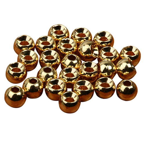 25pcs Tungsten Slotted Fly Tying Head Beads Nymph Head Ball Beads 3.3m 2