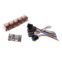 5 Pieces DC12V 60Amp Car SPDT Automotive Relay 5 Pin 5 Wires Harness S