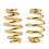 2 Piece Motorcycle 3" Barrel Coiled Solo Seat Springs for   Gold 3