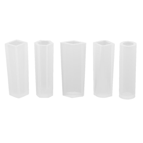 5 Pieces Assorted Silicone Pendant DIY Molds Resin Jewelry Making Tool 2