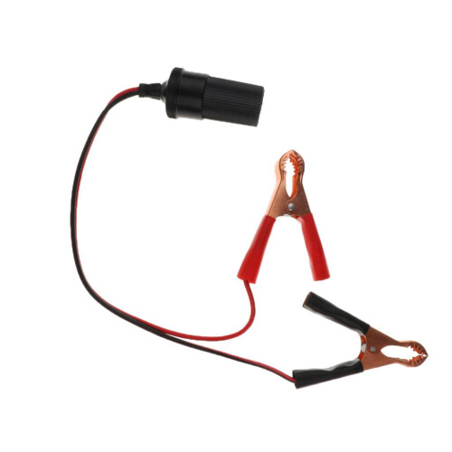Car 50A Battery Copper Alligator Crocodile Clip Cigarette Lighter Sock 1