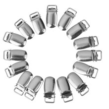 20x Metal Pacifier Suspender Clips Holder Crafts w Single Plastic Inse