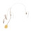 Double Earhook Headset Back Blectret Headworn Microphone Upright Type 1