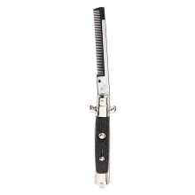 Push Button Pocket Comb Pocket Switchblade Folding Comb Novelty Gag Gi