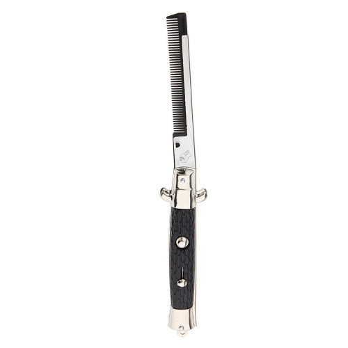 Push Button Pocket Comb Pocket Switchblade Folding Comb Novelty Gag Gi