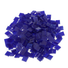 250 Pieces Vitreous Glass Mosaic Tiles for Arts DIY Crafts Dark blue