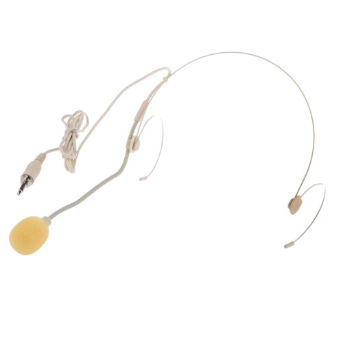 Double Earhook Headset Back Blectret Headworn Microphone Upright Type 2