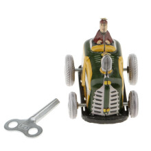 Vintage Diesel Tractor Model Wind-up Clockwork Tin Toys Collection Gif
