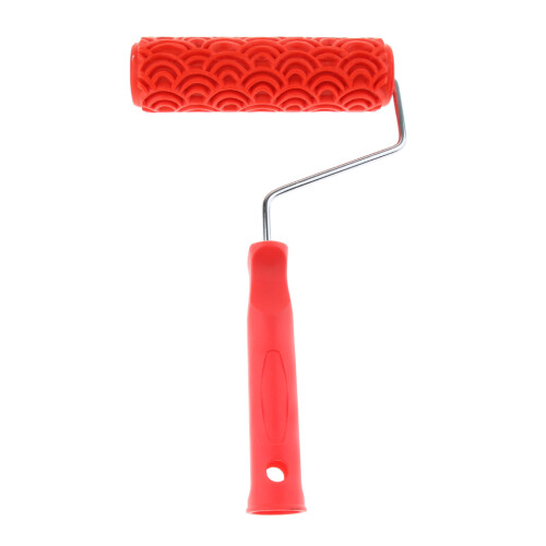 7inch Scale Pattern Embossed Painting Roller Wall DIY with Plastic Han 2