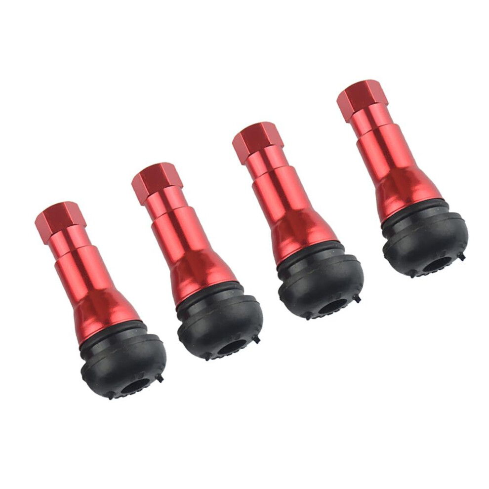 4 Pieces Tr413 46Mm Wheel Rim Tire Valve Stem Car Truck Vehicle Red 6901423387409